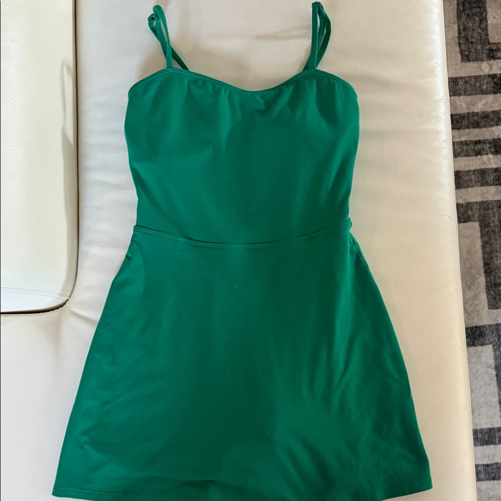 ALO Yoga Vibrant Green Mini Dress